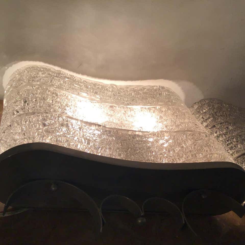 Venini Sconces Murano Glass Metal Crome 1940 Italia photo 4514.0