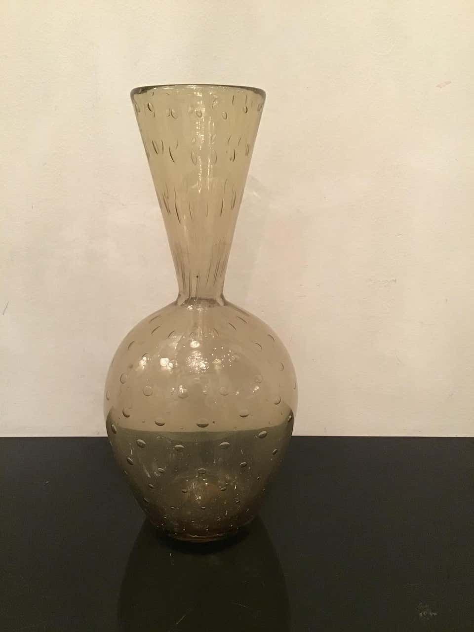 Barovier E Toso Vase Murano Glass 1950 Italy photo buy