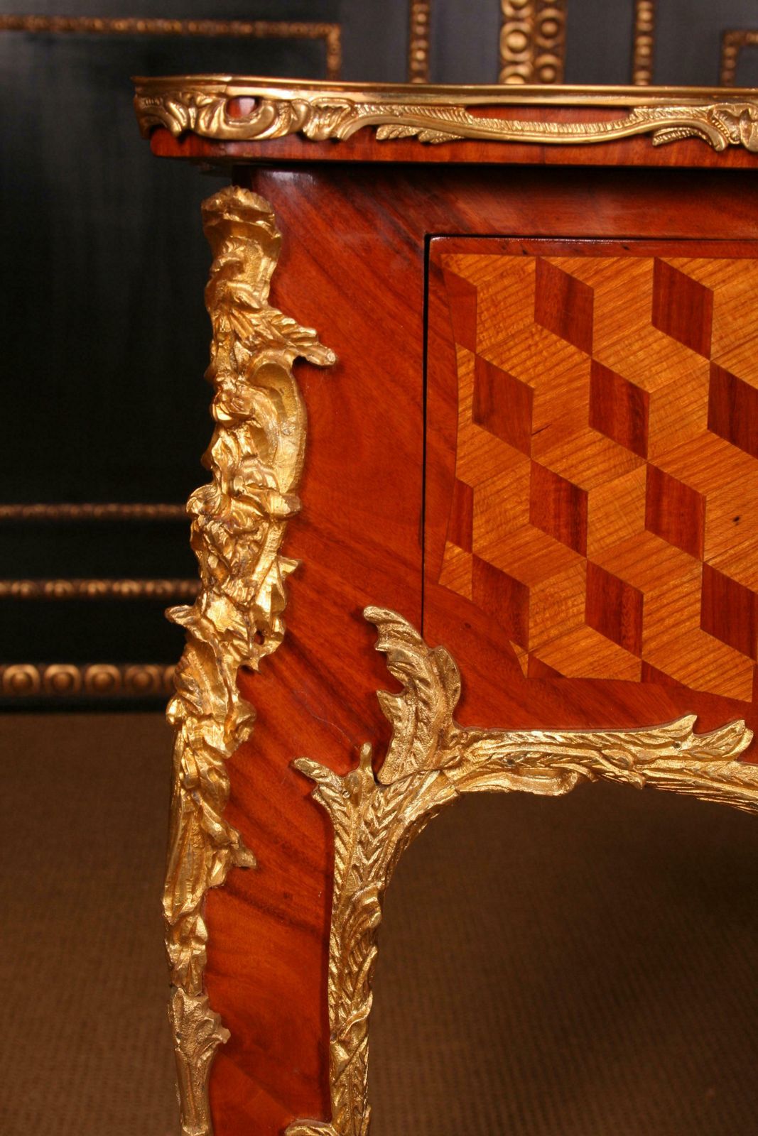 3974.0 French Bureau Plat In Louis XV Style After Francois Linke photo