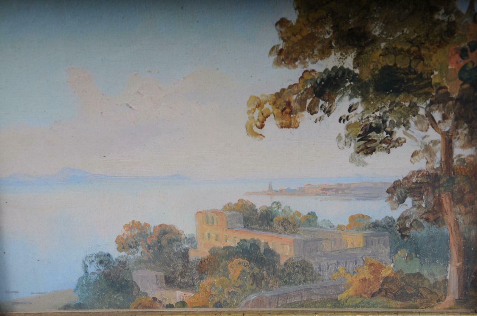Beautiful Oil Painting Landscape Idyll By Carl G. Wegener Potsdam photo vinterior