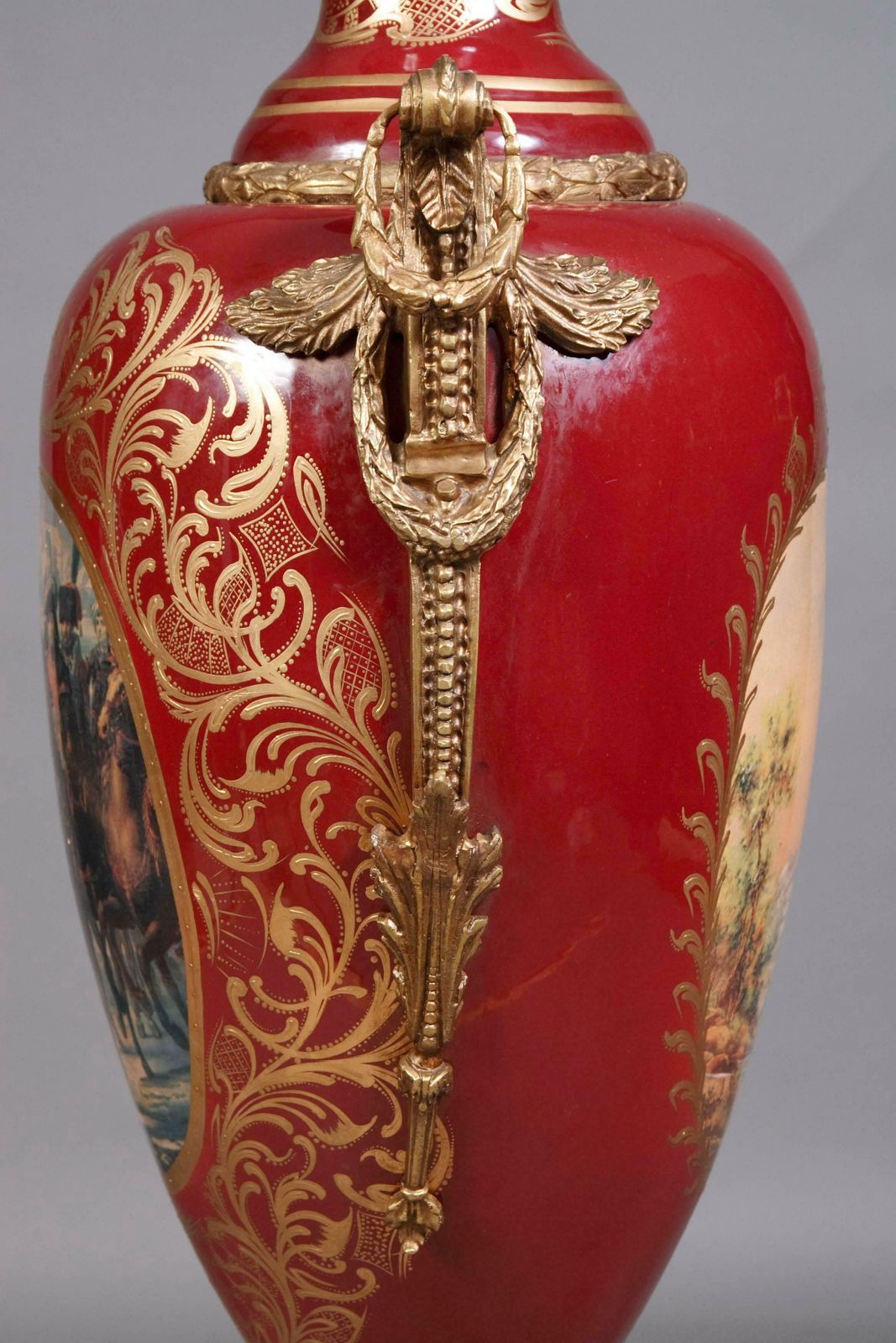 20th Century Napoleon Bonaparte Sèvre Pompe Lidded Vase photo vinterior