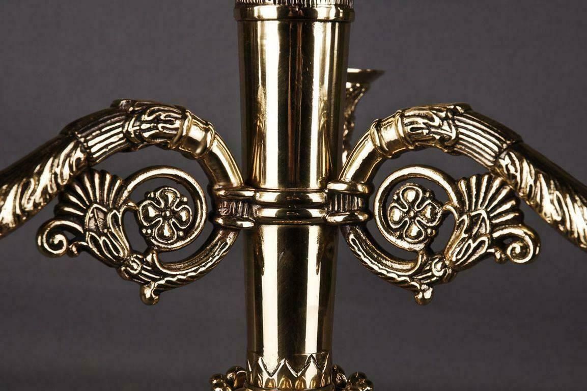 20th Century Empire Style Three Claw Feet French Candelabra photo vinterior