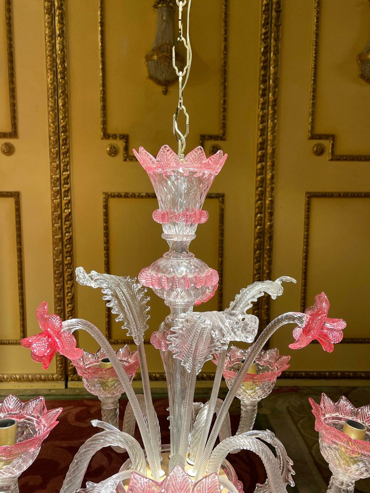 20th Century Murano Italy Chandelier Ceiling Lustre, Mouth Blown photo 2268.0