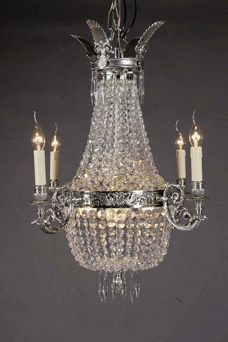 20th Century Biedermeier Style Basket Chandelier photo 2315.0