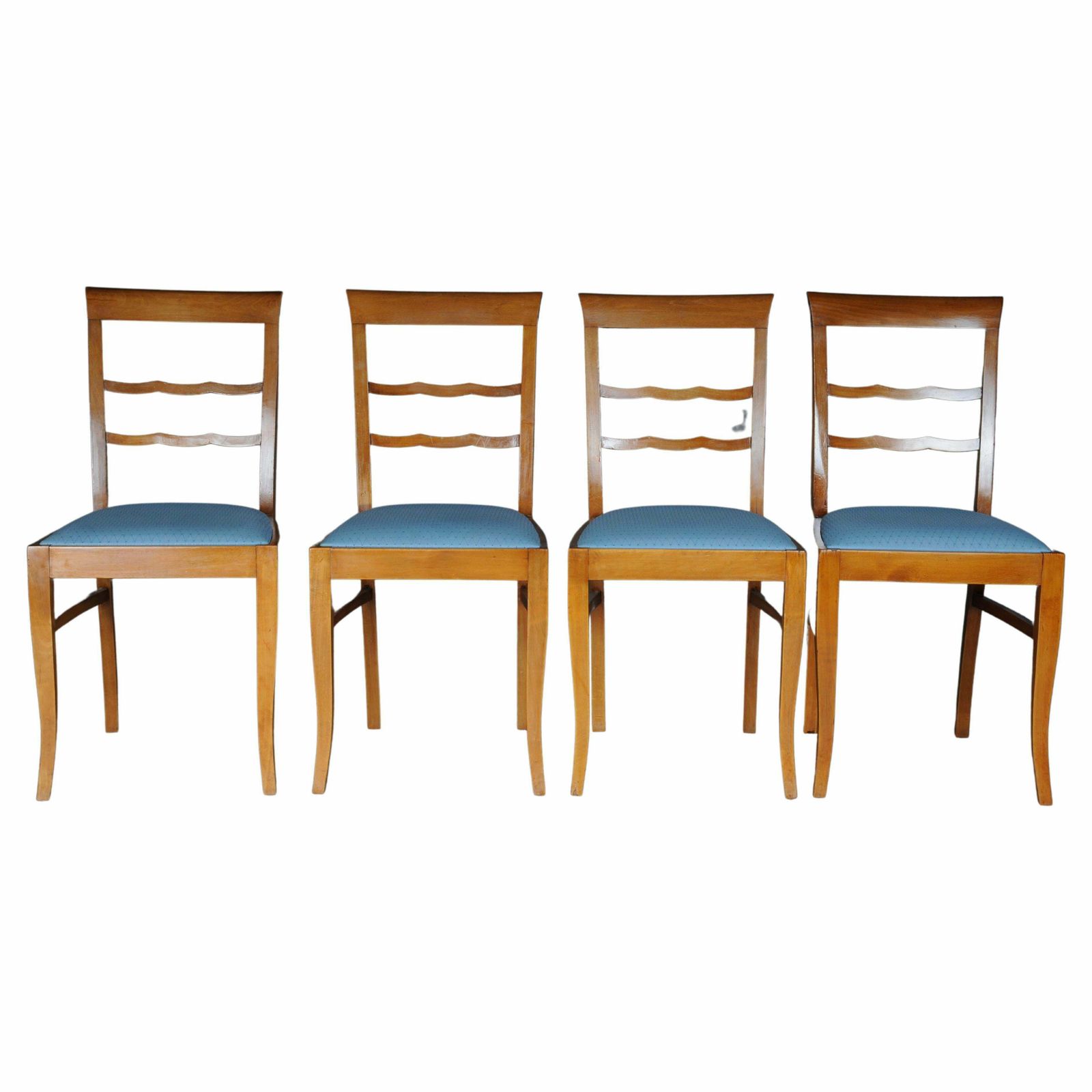 20th Century Set Of 4 Biedermeier/Art Deco Chairs, Birch