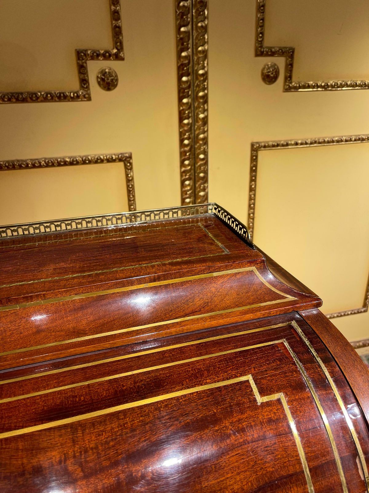 Unique French Roll Up Secretary/Desk In The Transition Style From Around 1890 photo for sale