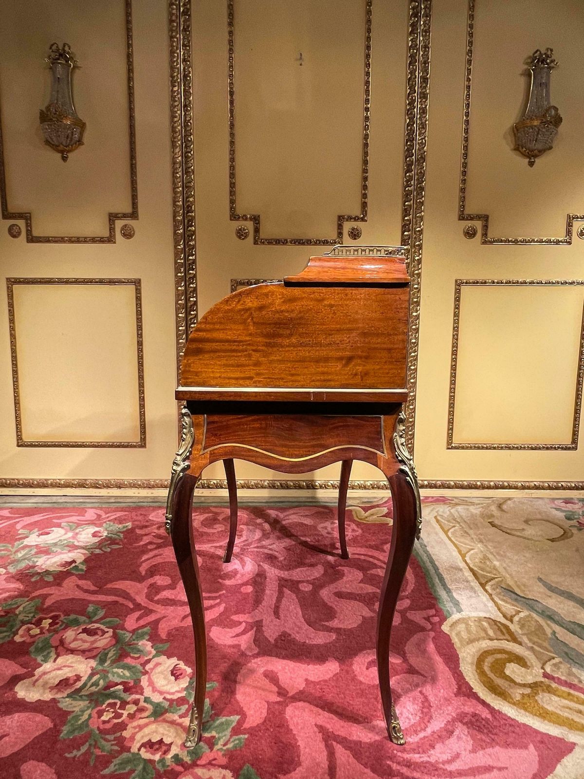 photo vinterior Unique French Roll Up Secretary/Desk In The Transition Style From Around 1890