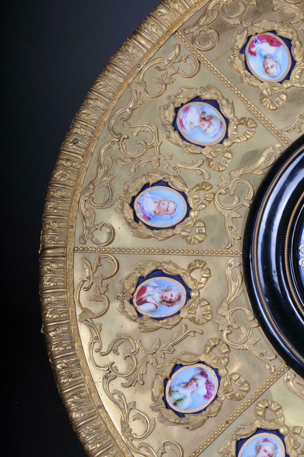Royal Salon Table, Frame And Top Mount In Porcelain With Sevres Style Bronze photo for sale