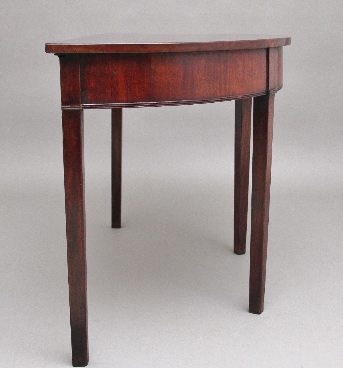 19th Century Mahogany Demi Lune Console Table photo furniture