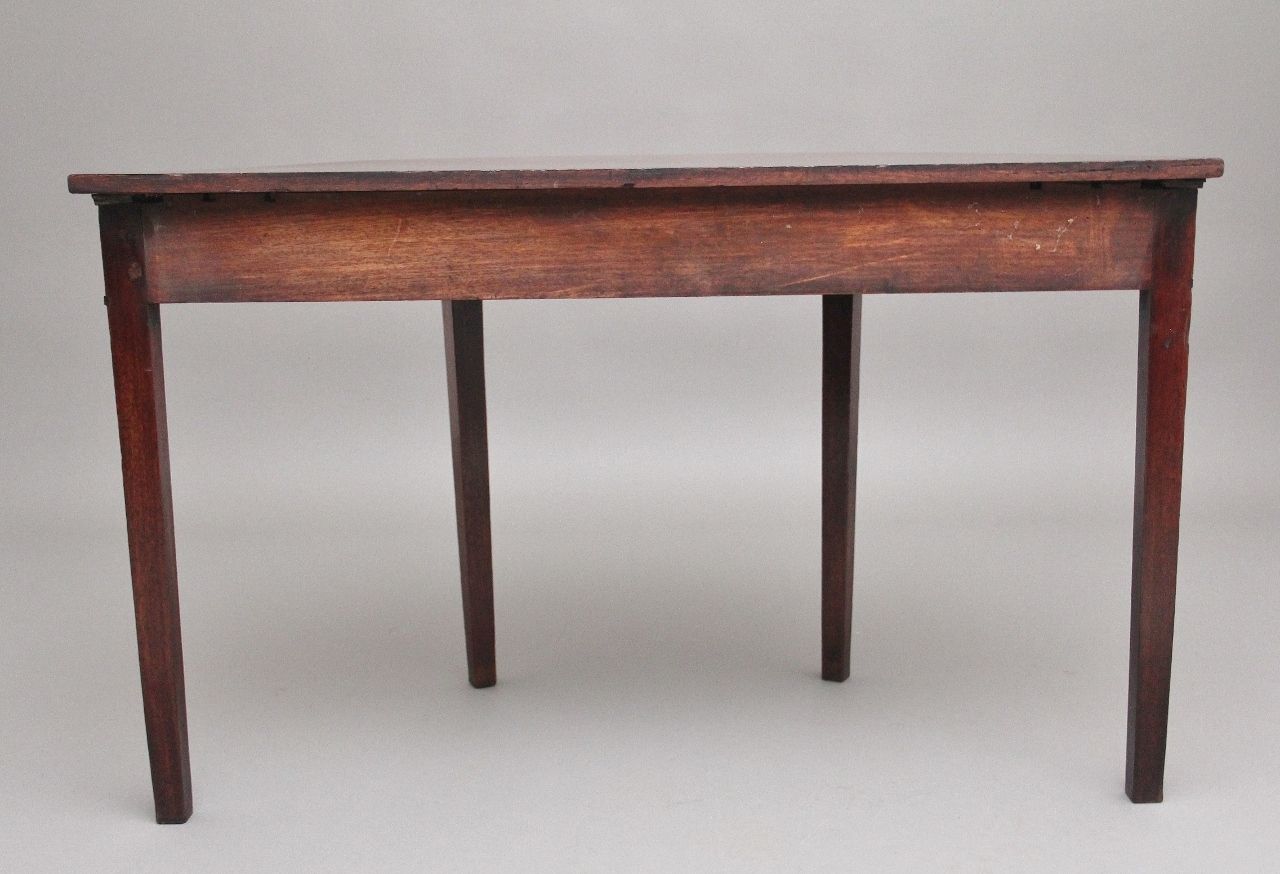 19th Century Mahogany Demi Lune Console Table photo for sale