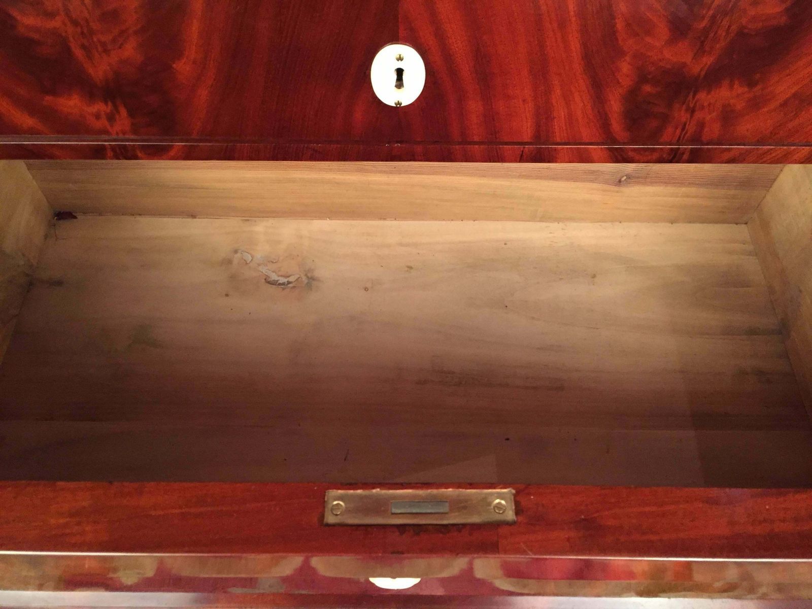 19th Century Biedermeier Secretary Mahogany, 1835 photo Furniture