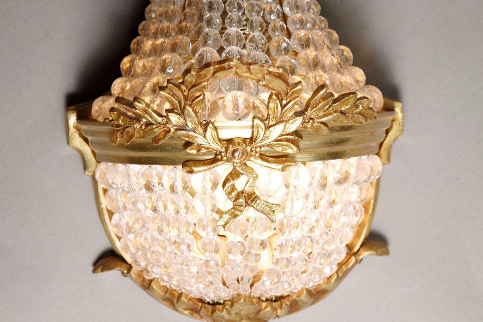 20th Century Louis XVI Style Basket Applique Wall Lamp photo 1174.0