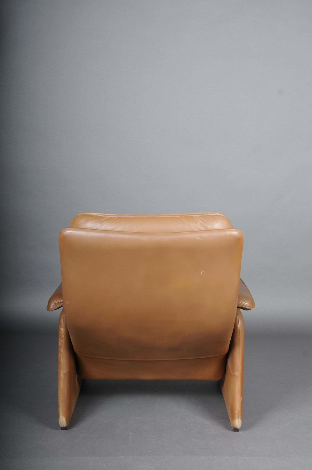 Furniture Ds50 De Sede Lounge Chair Set, Switzerland, 1970s, Leather Brown / Beige photo