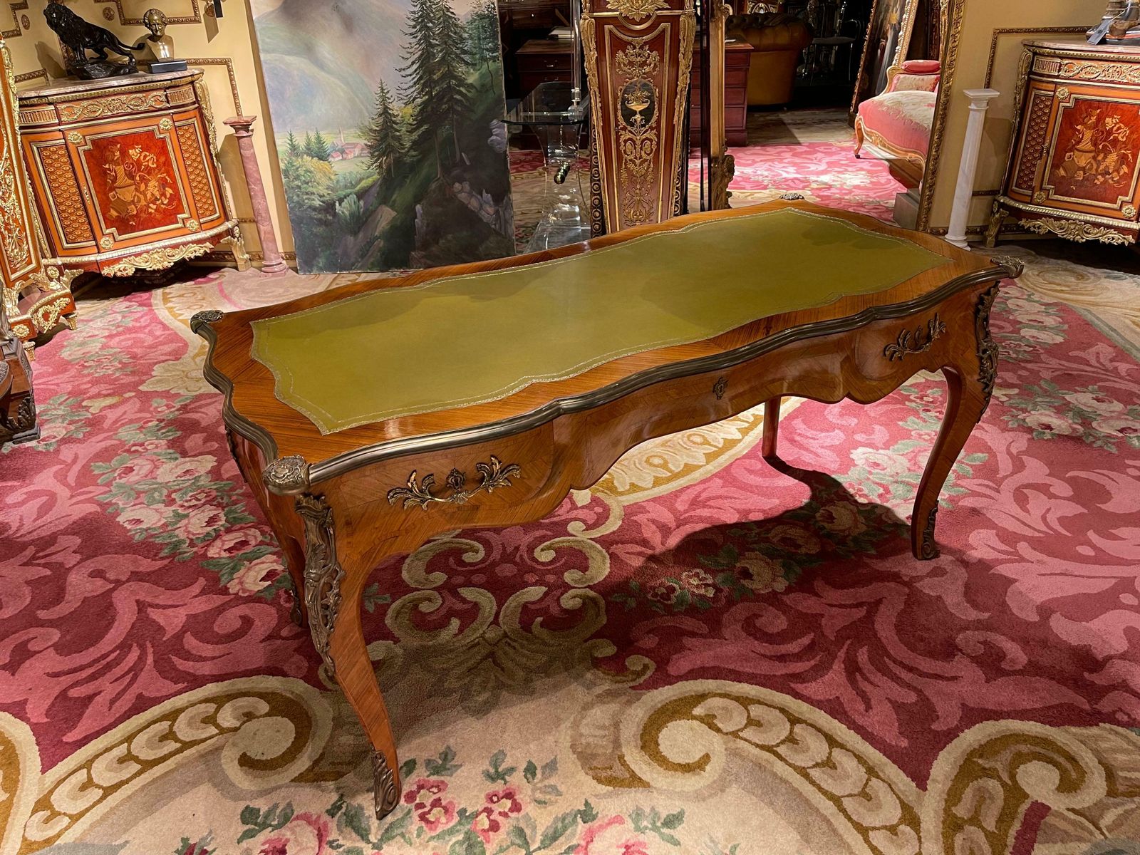 20th Century French Bureau Plat/ Writing Desk photo Furniture