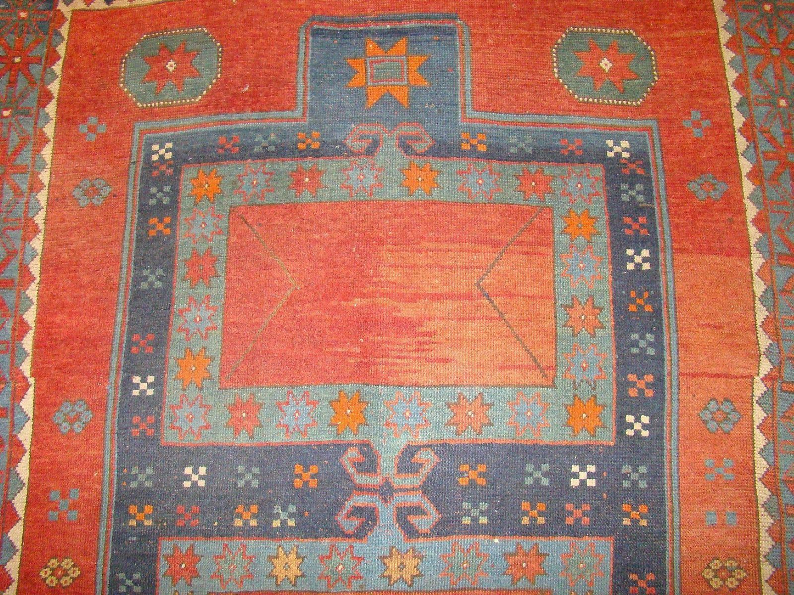 19th Century Antique Kazak, 1800s photo vinterior