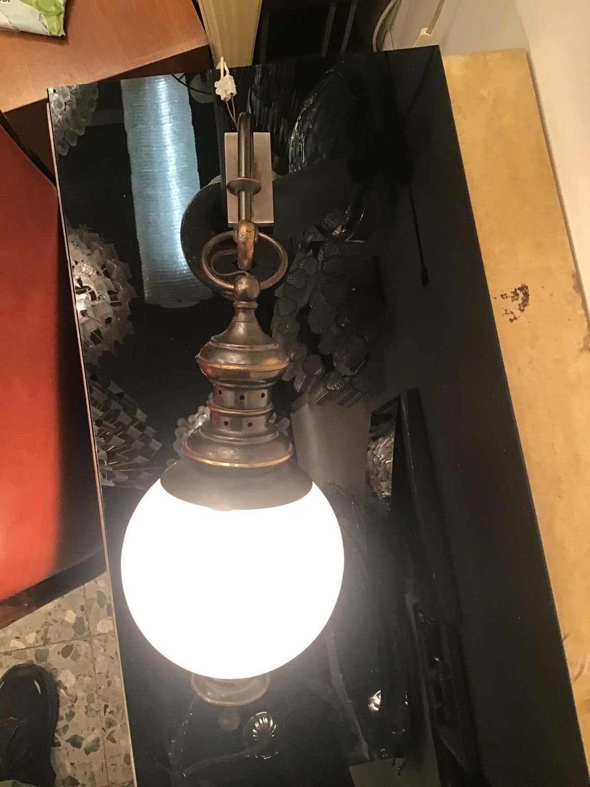 Azucena Luigi Caccia Dominioni Sconce Brass Glass 1950 Italy photo Lighting