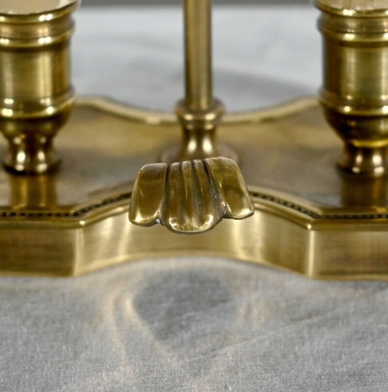photo for sale Small Brass Bouillotte Lamp   Late 19th Century