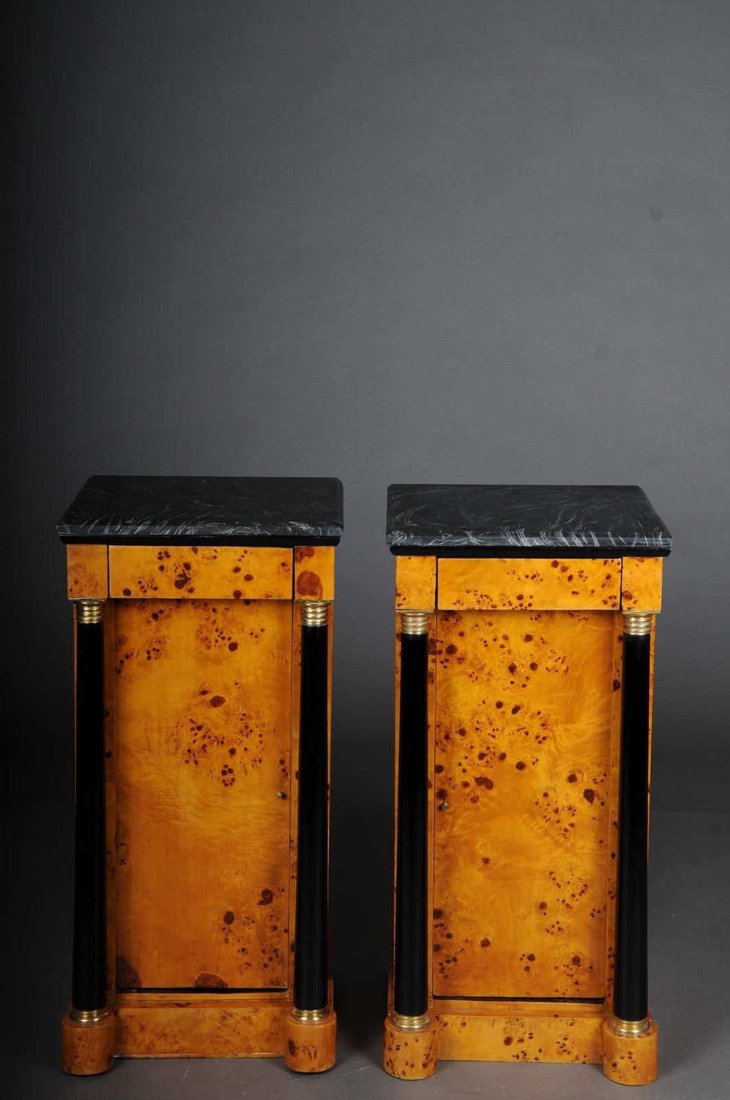 photo buy Classic Bedside Table, Side Table In Biedermeier Style, Maple Root R