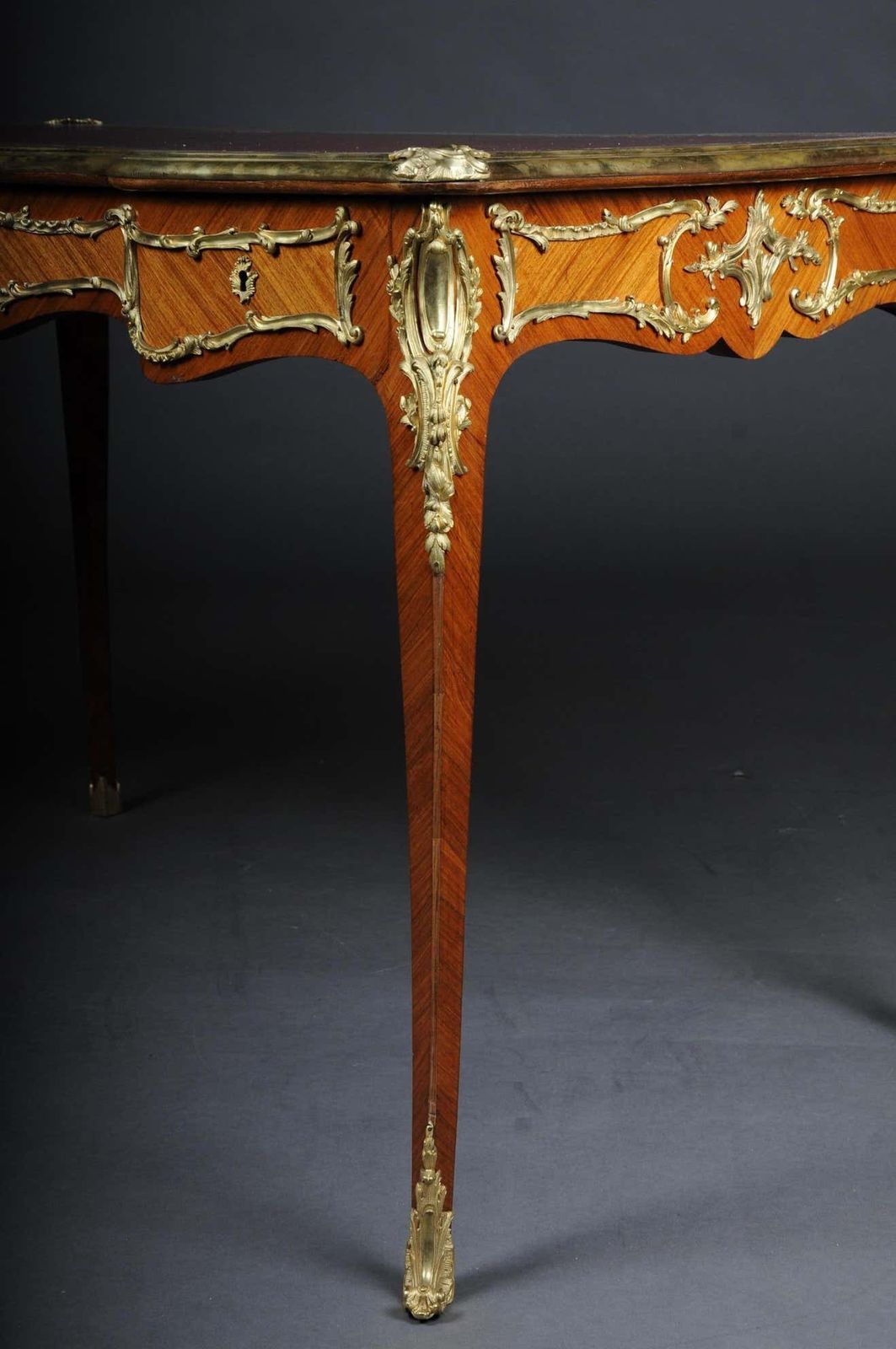 French Bureau Plat / Desk In Louis XV, Paris, Circa 1880 photo for sale
