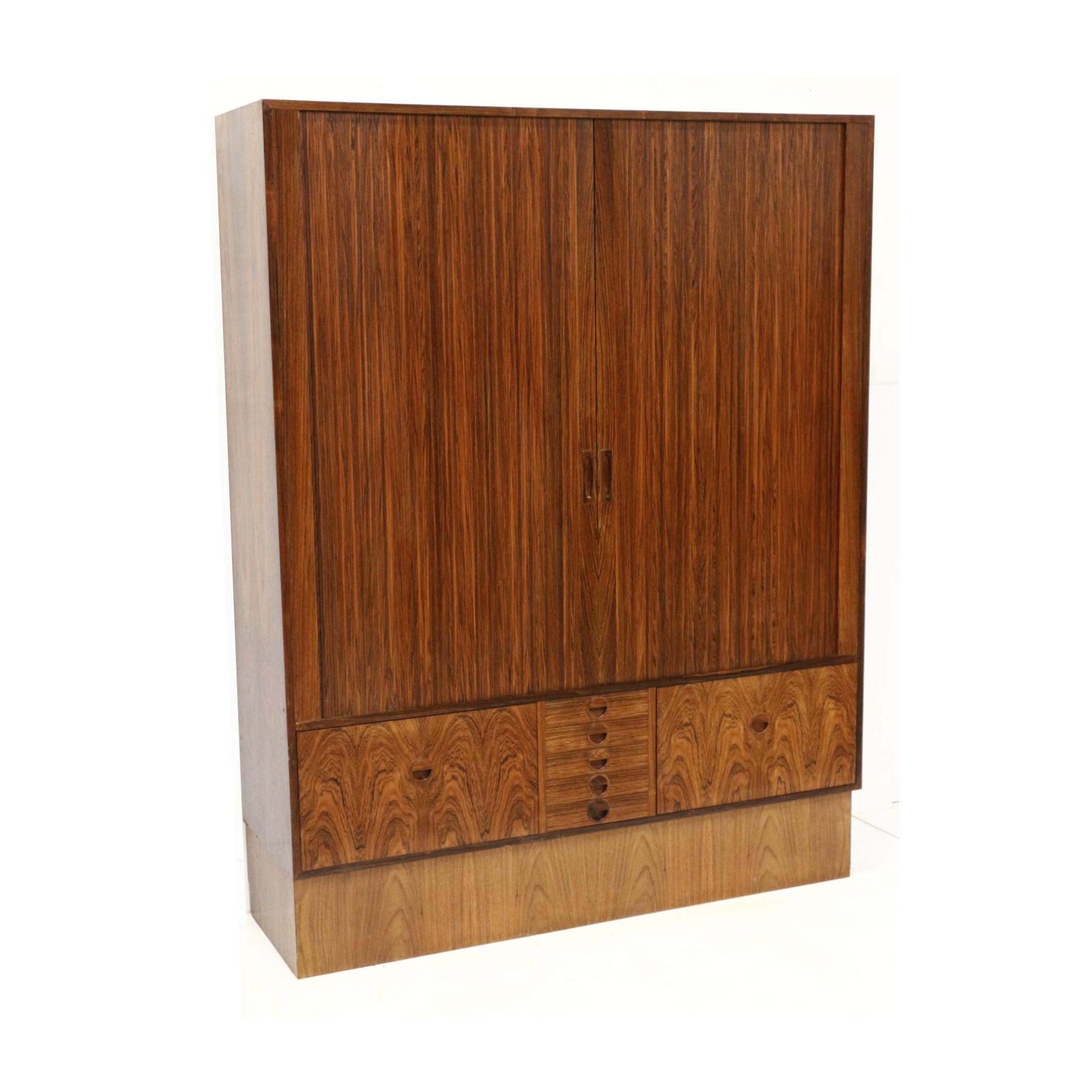 Xxl Vintage Rosewood Sideboard / Highboard Made In The 60s