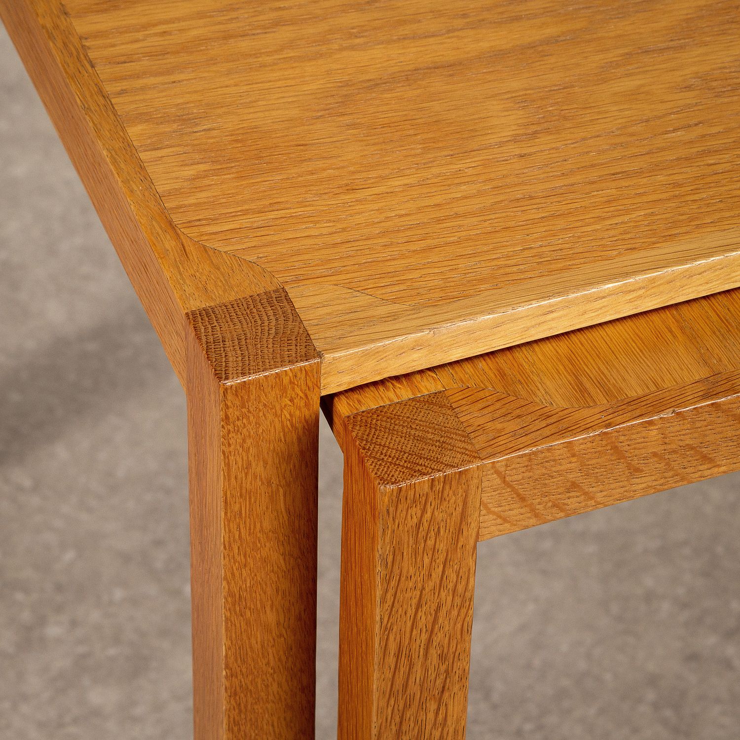 Pair Of Mid Century Oak Side Tables By M. Ryder And Eskild Pontoppidan, Denmark 1960s photo for sale
