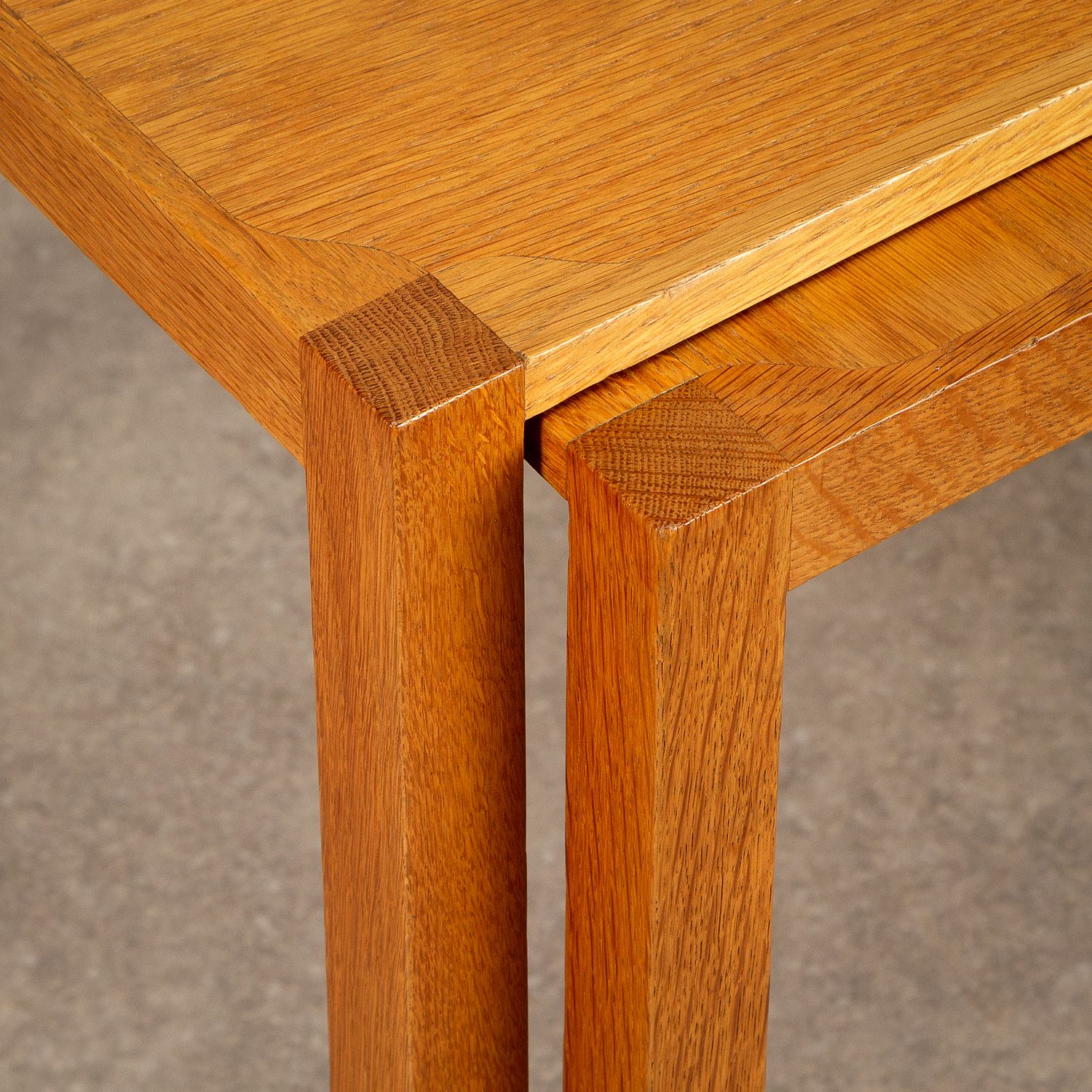Pair Of Mid Century Oak Side Tables By M. Ryder And Eskild Pontoppidan, Denmark 1960s photo 795.0