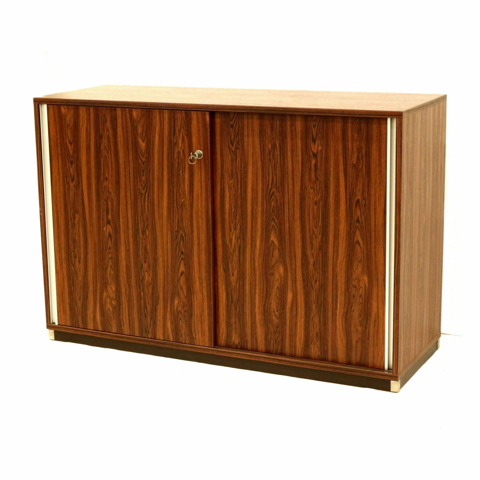 Vintage Sideboard / Cupboard With Sliding Doors Made In The 1970s