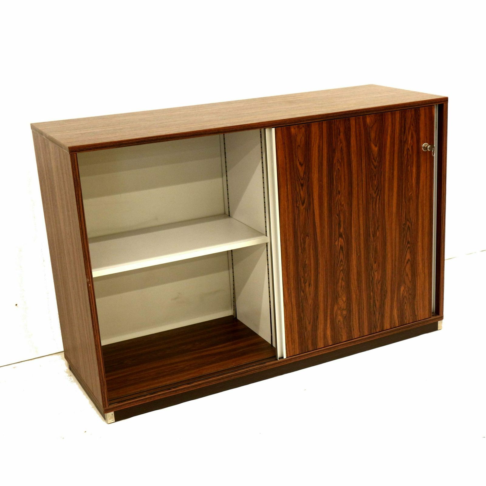 Vintage Sideboard / Cupboard With Sliding Doors Made In The 1970s photo for sale