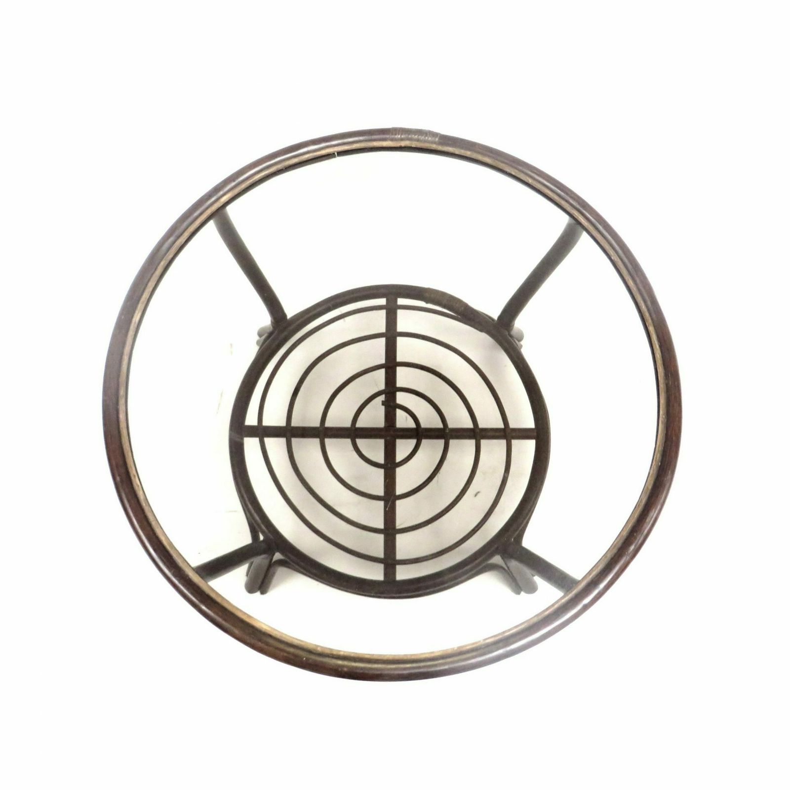 Vintage Round Coffee Table Made Of Rattan Bamboo With Glass Table Top From The 1960s photo Furniture