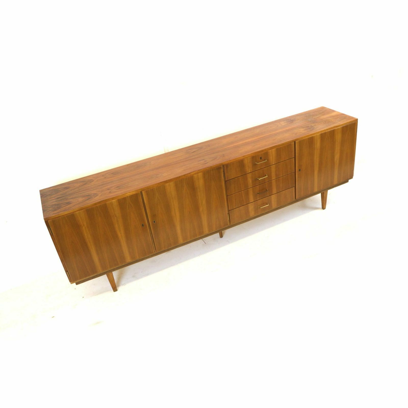 Large Vintage Sideboard With Drawers And Doors Made In The 60s photo vinterior