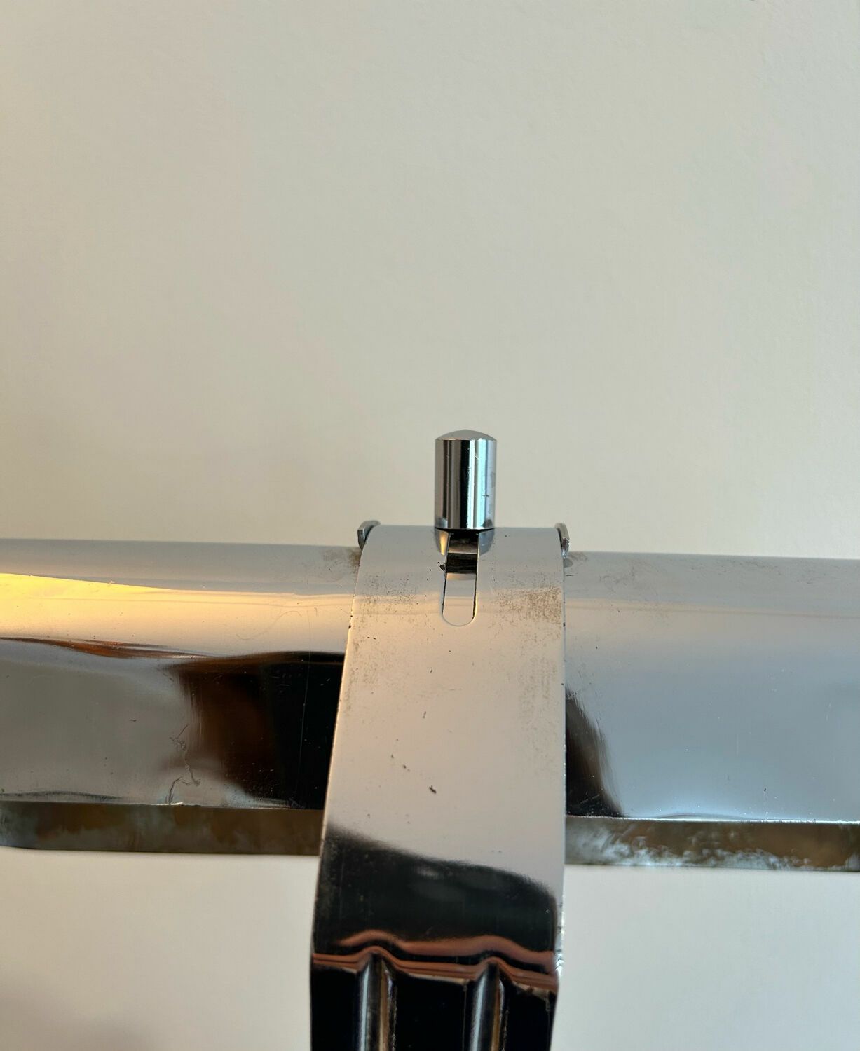 Vintage Modernist Wall Lamp To Tighten, Chromed Metal, Austria 1930 photo for sale