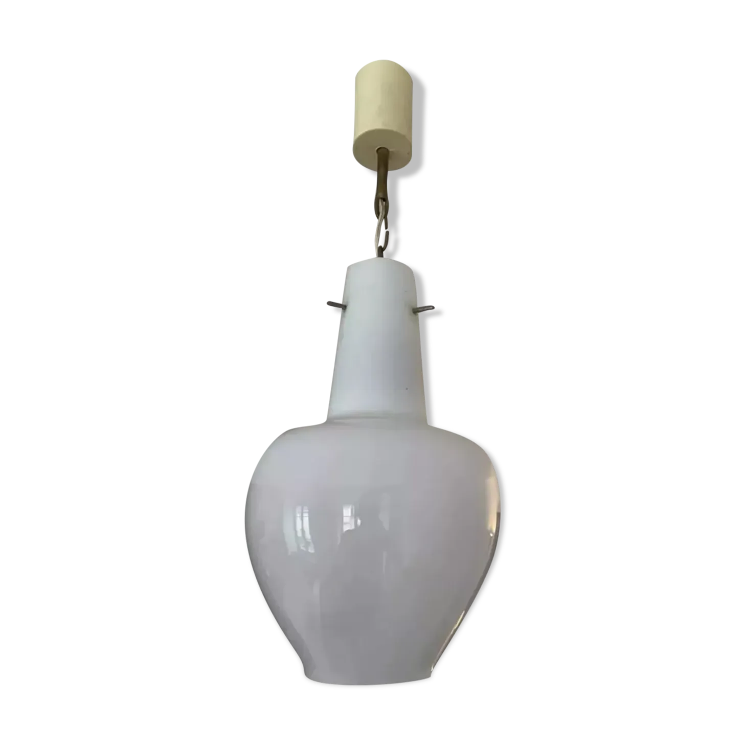 Opaline Suspension Drop Of Water France 1950 Vintage