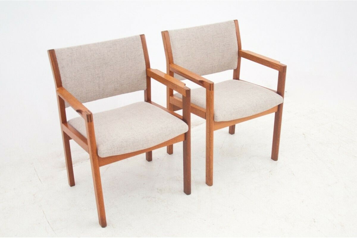 A Pair Of Armchairs, Denmark, 1960s. After Restoration. photo Furniture