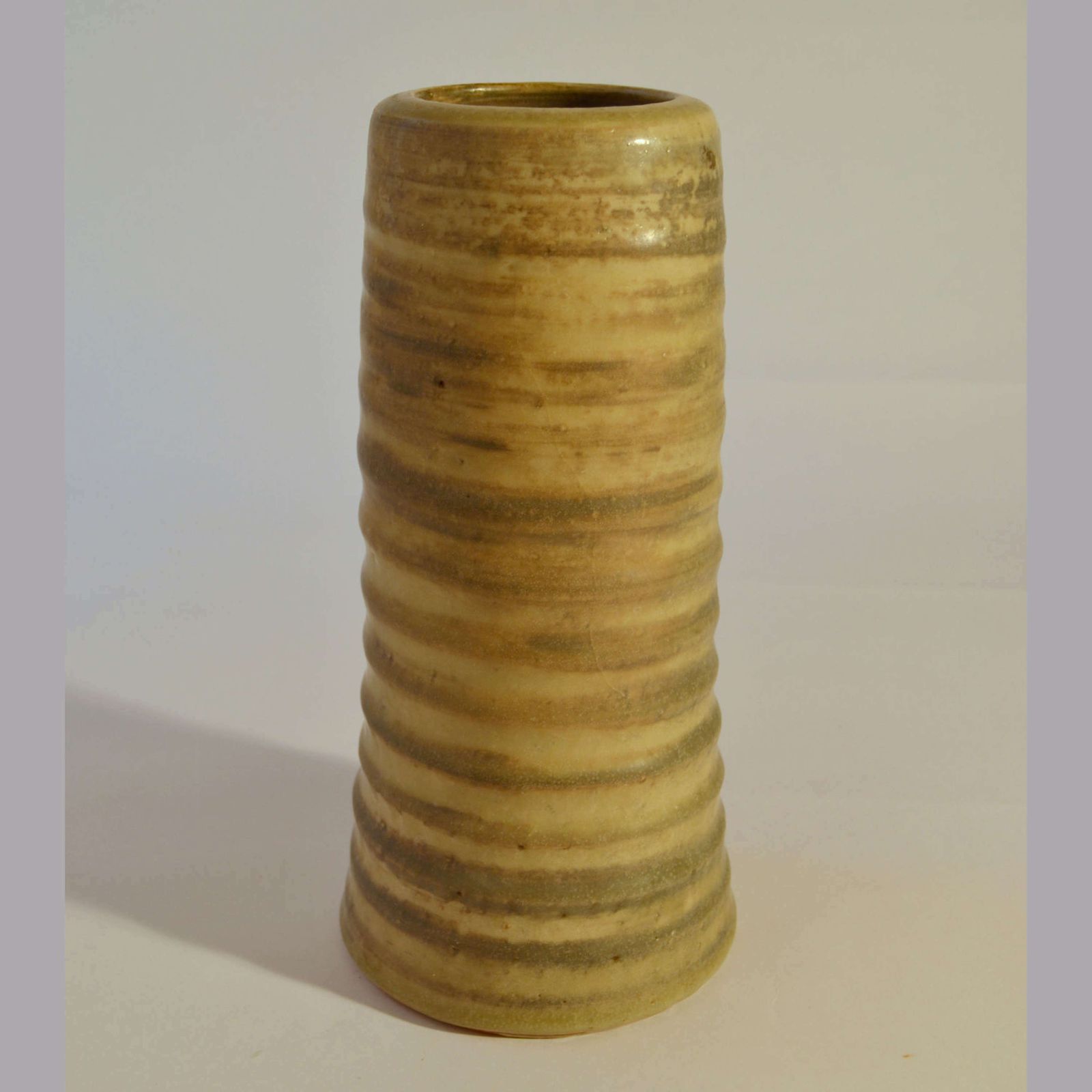 Group Of Mid Century Ceramic Studio Vases Off White Tones photo buy