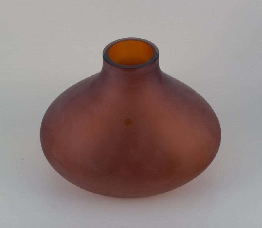 Salviati, Murano, Large Vase In Brown Hand Blown Art Glass, About 2000 photo furniture