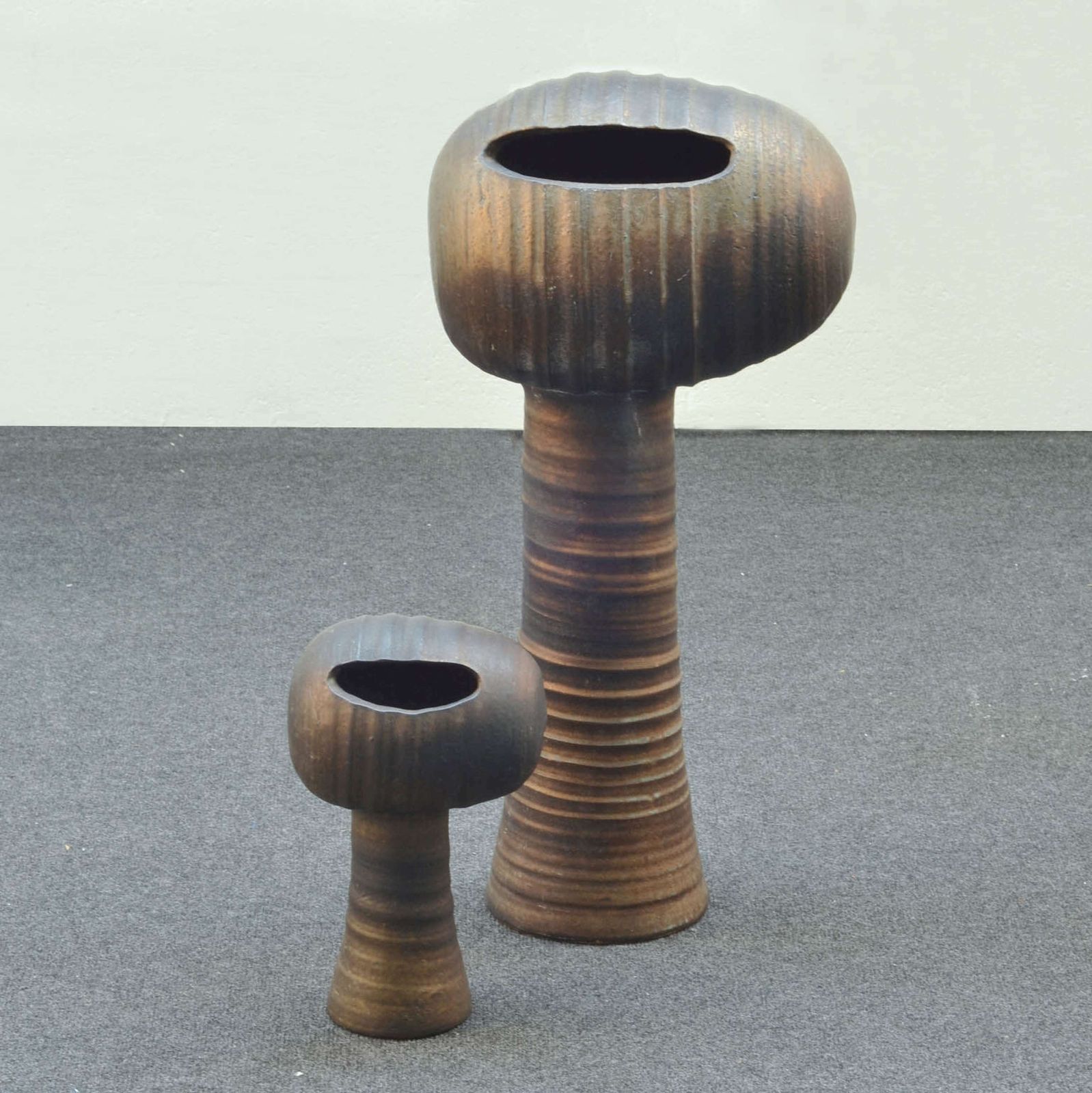 Two Sculptural Ceramic Water Fountains Circa 1960 photo furniture