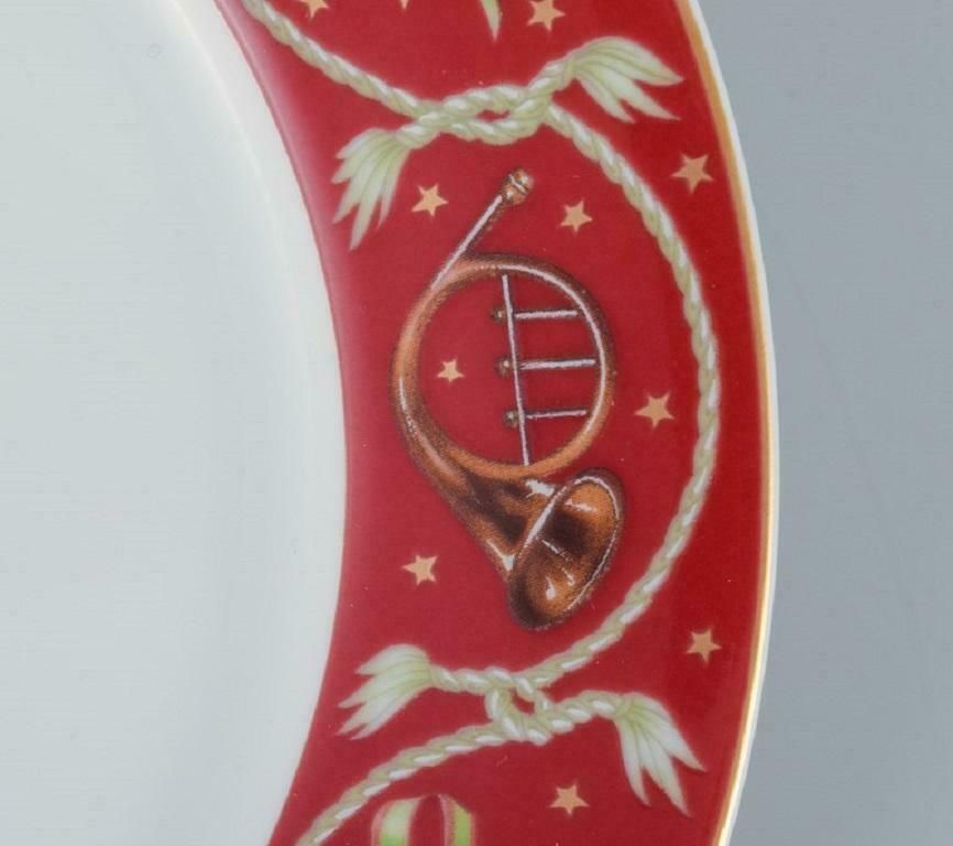Rosenthal A Set Of Six Christmas Plates In Porcelain With Christmas Motifs photo for sale