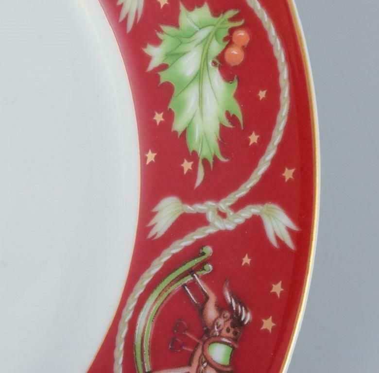 Rosenthal A Set Of Six Christmas Plates In Porcelain With Christmas Motifs photo Home Decor