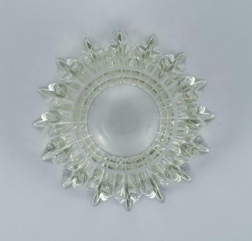 Pierre Gire 1901 1984 Aka Pierre Daesn. Large Bowl In Clear Art Glass photo 367.0