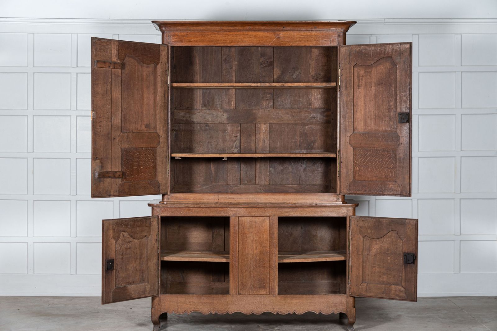 Large French 19thc Oak Buffet Deux Corps photo furniture