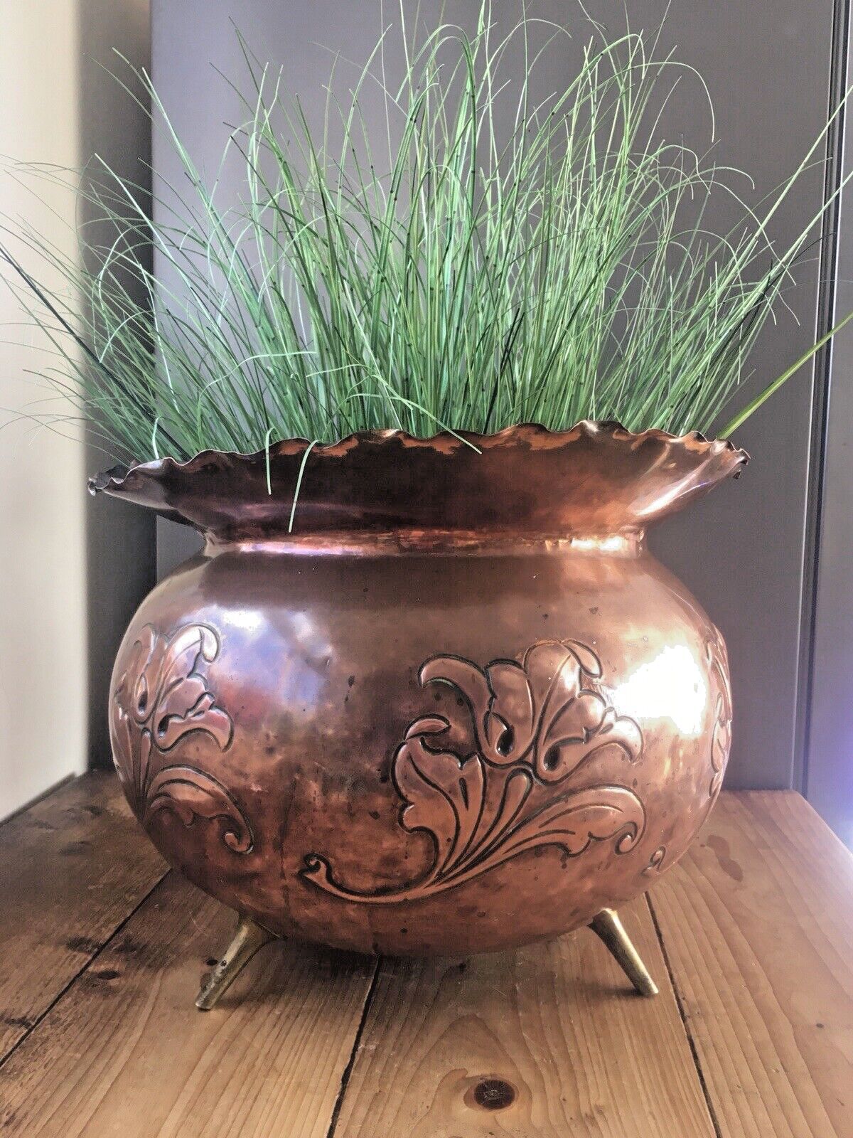Arts & Crafts Christopher Dresser For Benham & Froud Copper Jardiniere Planter