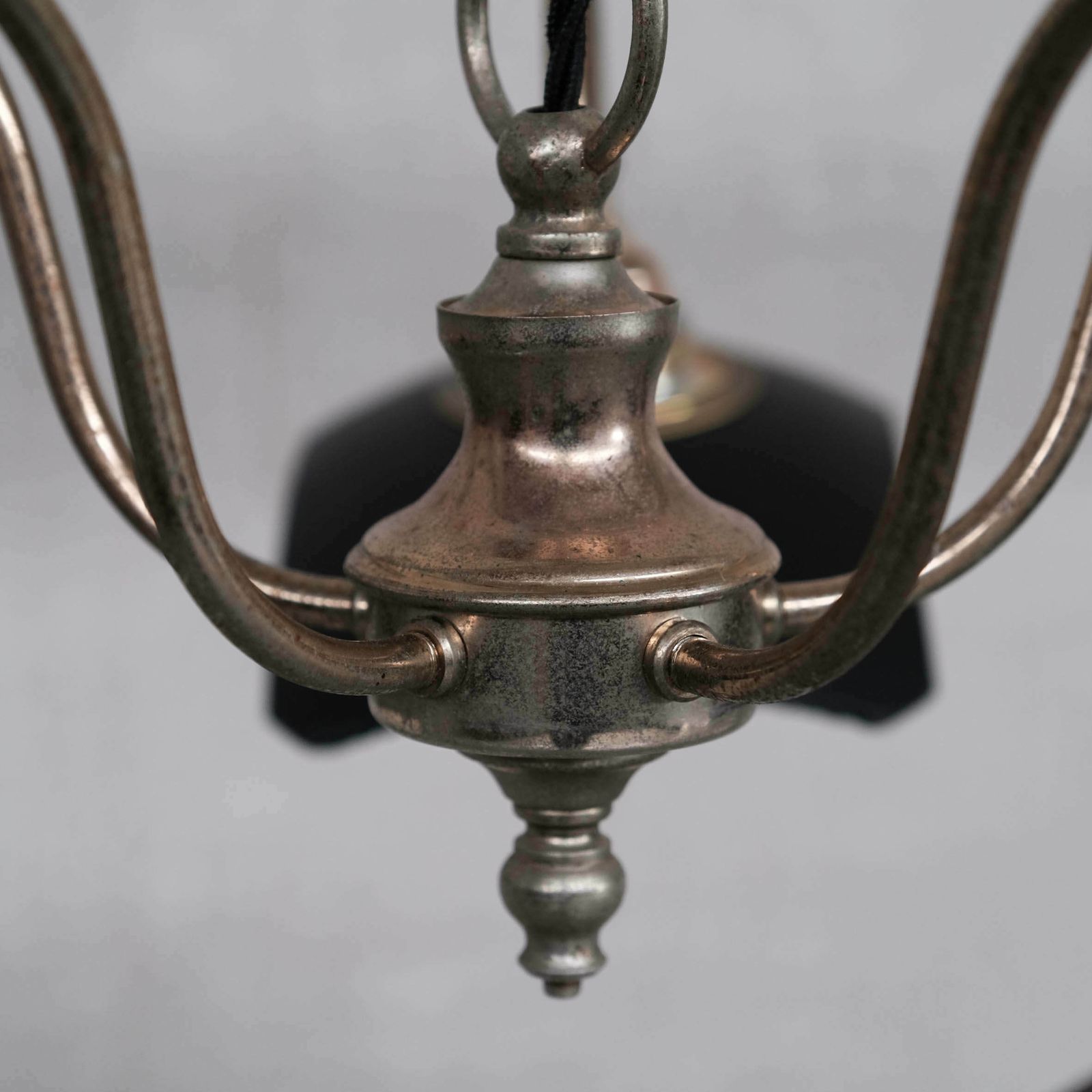 English Mercury Glass Reflective Mirrored Antique Chandeliers (2 Available) photo Lighting