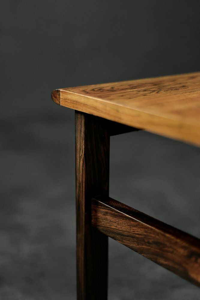 Mid Century Danish Modern Rosewood Coffee Table Capella By Illum Wikkelsø For Niels Eilersen, 1960s photo furniture