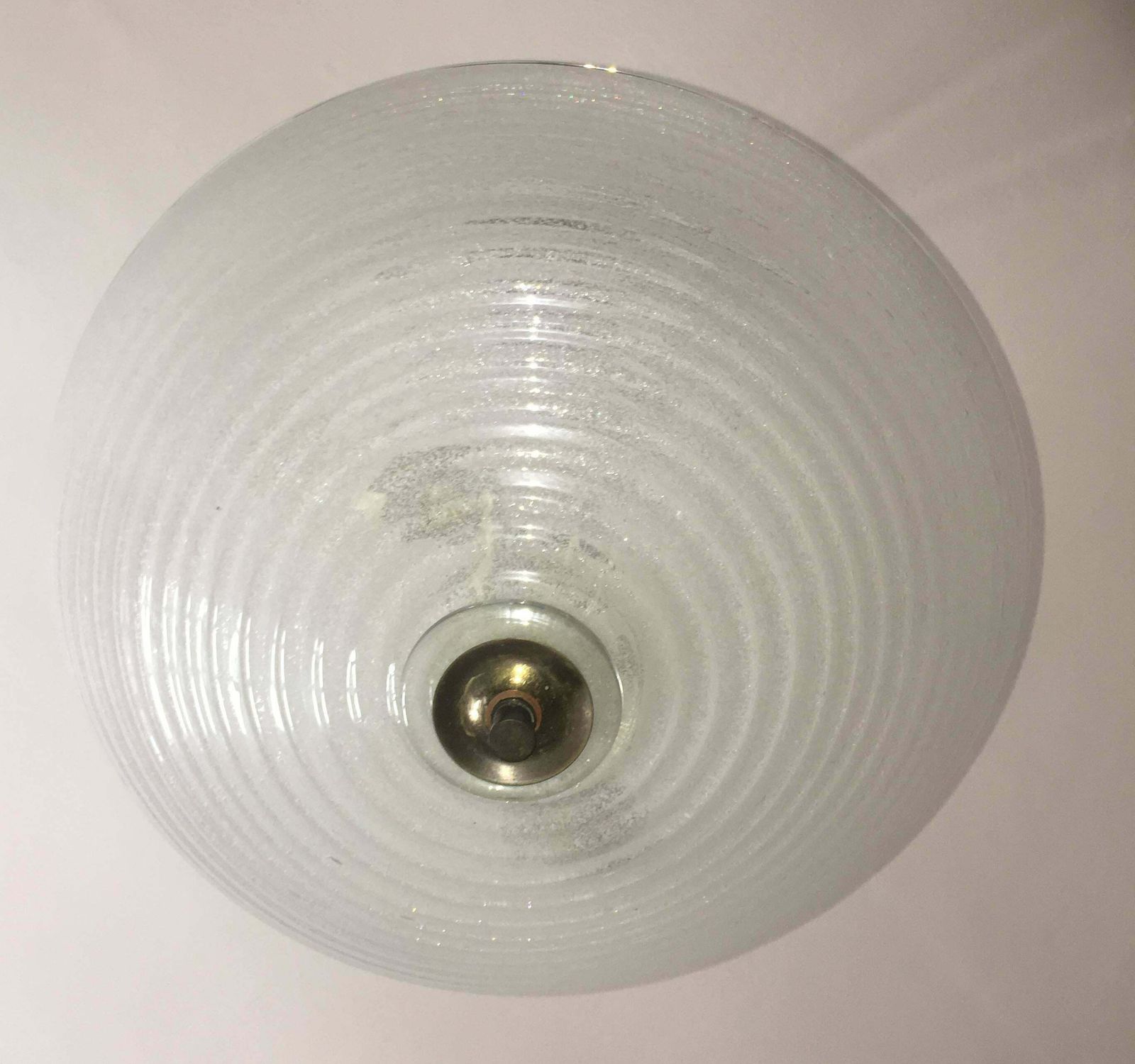 Charming Italian Pulegoso Glass Chandelier By Barovier & Toso, Murano, 1940 photo vintage