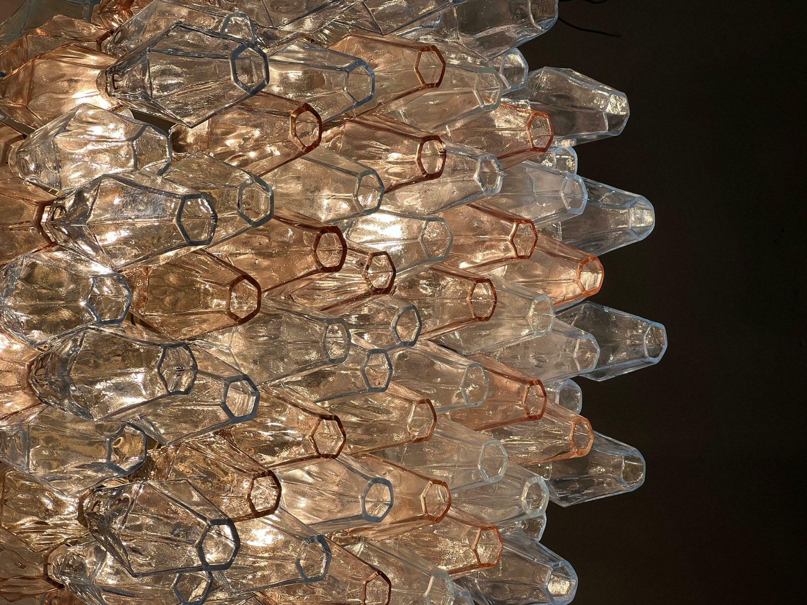 Original Poliedri Chandelier By Carlo Scarpa For Venini, Murano, 1950 photo 9692.0