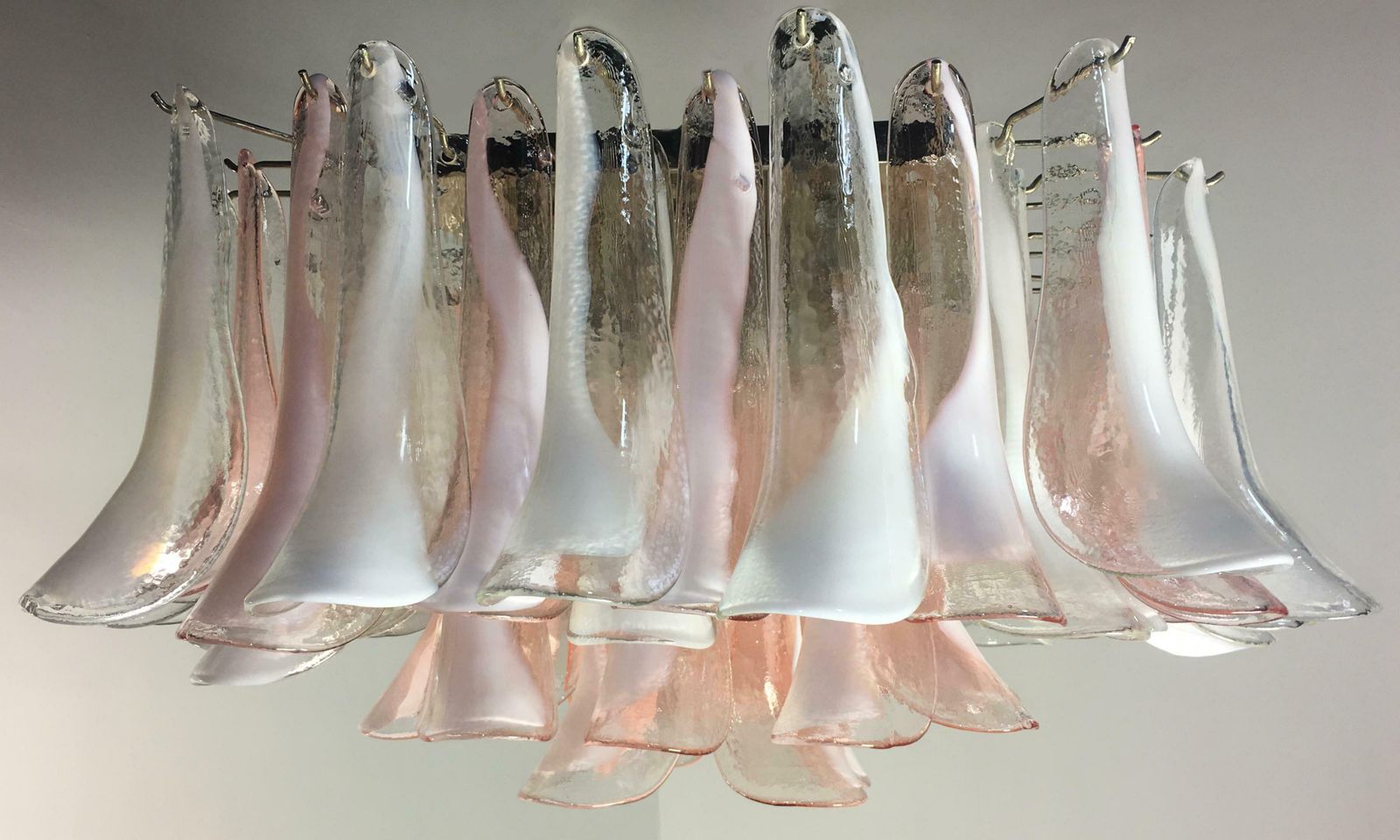 Flamingo'' 64 Petal Italian Chandeliers Ceiling Lights, Murano photo furniture