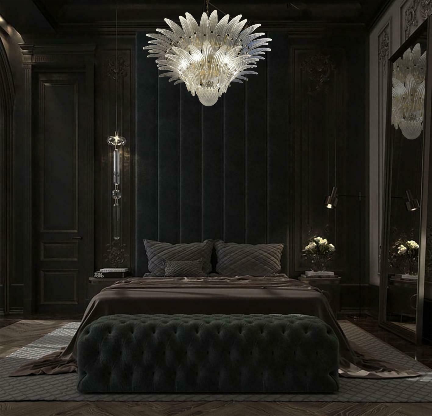 Mid 20th Century Spectacular Pair Of Venetian Chandeliers. Murano, 1980s photo 2584.0