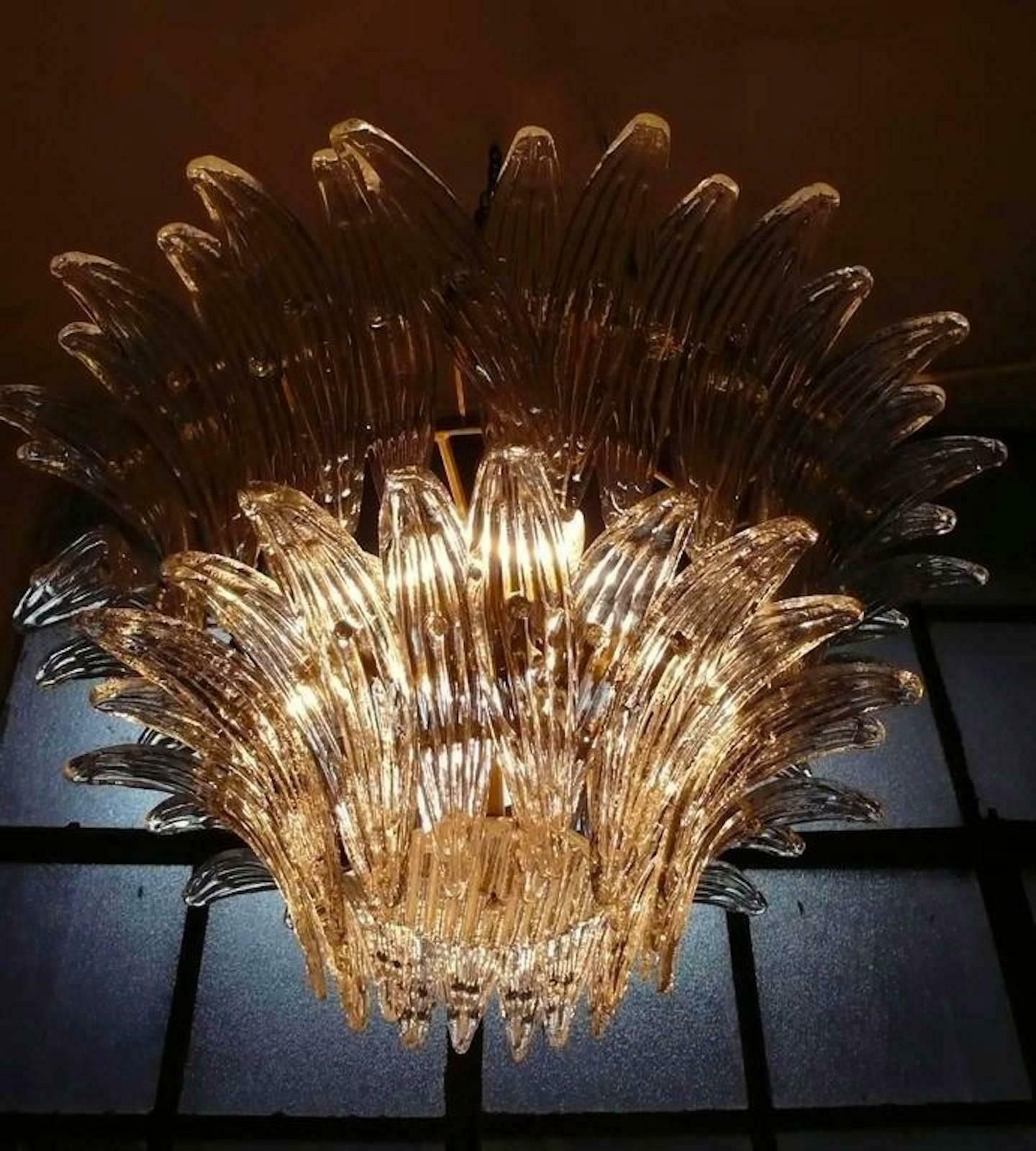 Original Palmette Chandelier By Barovier & Toso, Murano, 1960 photo 4846.0