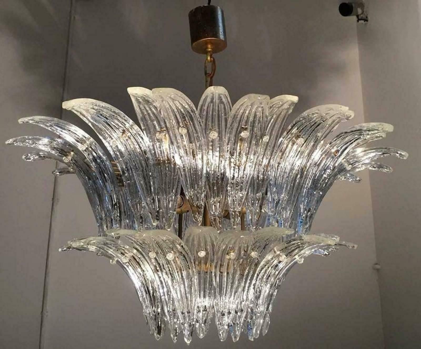 photo furniture Original Palmette Chandelier By Barovier & Toso, Murano, 1960