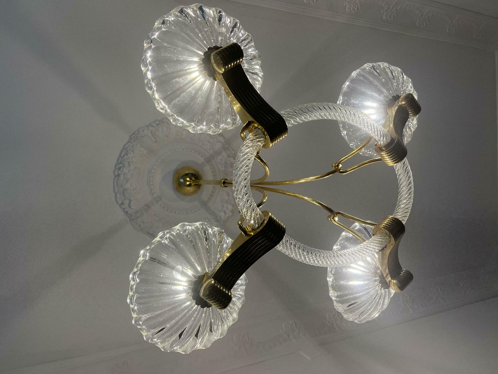 Chandelier By Barovier & Toso, Murano, 1940s photo 4523.0